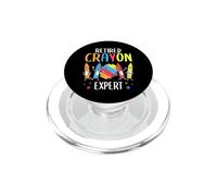 Retired Crayon Expert Teacher PopSockets PopGrip for MagSafe
