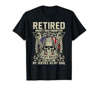 Retired Does Not Mean Forgot Veteran Dad Retro Veteran Shirt T-Shirt