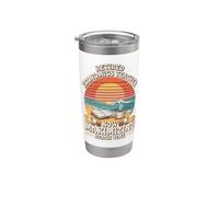 Retired Economics Teacher Maximizing Beach Time Stainless Steel Insulated Tumbler