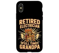 Retired Electrician Full Time Grandpa Rocking Chair Case for iPhone X/XS