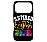 Retired English Teacher Grammar Teachers Retirement Case for iPhone 17 Pro