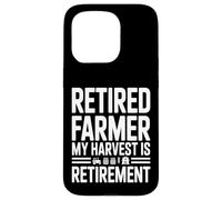 Retired Farmer My Harvest Is Retirement Tractor Case for iPhone 15 Pro