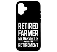 Retired Farmer My Harvest Is Retirement Tractor Case for iPhone 16