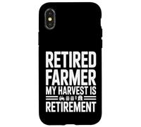 Retired Farmer My Harvest Is Retirement Tractor Case for iPhone X/XS