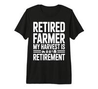 Retired Farmer My Harvest is Retirement Tractor Premium T-Shirt