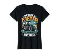Retired Farmer Not My Problem Anymore Value Graphic T-Shirt, Women, Black, L