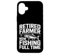 Retired Farmer Now Fishing Full Time Bass Case for iPhone 16 Plus