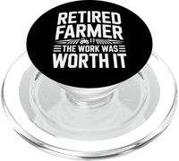 Retired Farmer The Work Was Worth It Pride PopSockets PopGrip for MagSafe