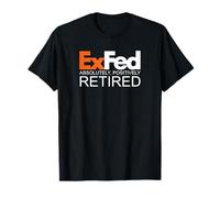 Retired Federal Government Worker EX FED Funny Vintage Retro T-Shirt