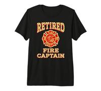 Retired FIRE Captain Firefighter Retirement Fireman Retired Premium T-Shirt