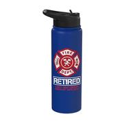Retired Firefighter Funny I Only Take Orders from My Wife Stainless Steel Insulated Water Bottle