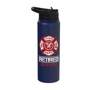 Retired Firefighter Funny I Only Take Orders from My Wife Stainless Steel Insulated Water Bottle