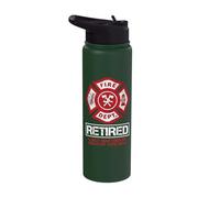 Retired Firefighter Funny I Only Take Orders from My Wife Stainless Steel Insulated Water Bottle