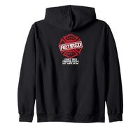 Retired Firefighter Funny I Only Take Orders From My Wife Zip Hoodie