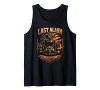Retired Firefighter Last Alarm Answered Every Call Tank Top