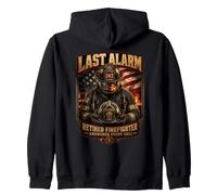 Retired Firefighter Last Alarm Answered Every Call Zip Hoodie
