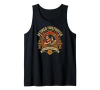 Retired Firefighter My Shifts are Done Fireman Tank Top