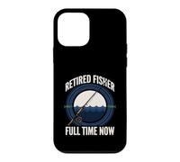 Retired Fisher Full Time Now Fishing Retirement Case for iPhone 12 mini
