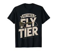 Retired Fly Tier Fishing Retirement Hobby Vise Identity T-Shirt