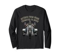 Retired from Work Promoted to Rider Trike Motorcycle Triker Long Sleeve T-Shirt
