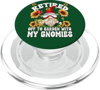 Retired Golf Dad Gnome Graphic For Men Funny Golf Retirement PopSockets PopGrip for MagSafe