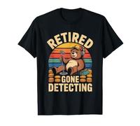 Retired Gone Detecting Treasure Hunter Adventure Value Graphic T-Shirt