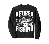 Retired Gone Fishing Funny Retirement Angler Sweatshirt