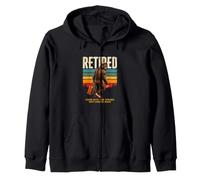 Retired Gone Into The Woods Not Coming Back Zip Hoodie