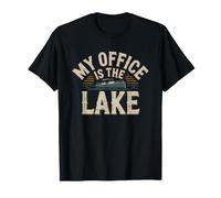 Retired Grandpa Whose Office Now Pontoon Boat Captain Lake T-Shirt