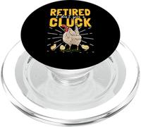 Retired I Don't Give A Cluck Chicken Care Retirement PopSockets PopGrip for MagSafe