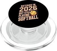 Retired In 2026 But Still Playing Softball Fan PopSockets PopGrip for MagSafe