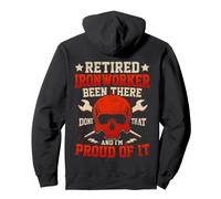Retired Ironworker Been There Funny Iron worker Men Pullover Hoodie