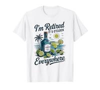 Retired It's 5 O'Clock Everywhere Vintage Summer T-Shirt
