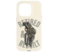 Retired Knee Replacement Patient Funny Robot Leg Recovery Case for iPhone 15 Pro