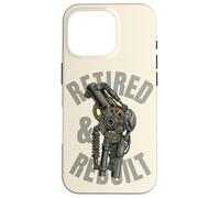 Retired Knee Replacement Patient Funny Robot Leg Recovery Case for iPhone 16 Pro