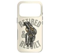 Retired Knee Replacement Patient Funny Robot Leg Recovery Case for iPhone 17 Pro