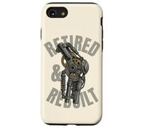 Retired Knee Replacement Patient Funny Robot Leg Recovery Case for iPhone SE (2020) / 7/8
