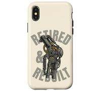 Retired Knee Replacement Patient Funny Robot Leg Recovery Case for iPhone X/XS