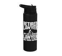 Retired Lawyer Apparel - Top Funny Lawyers Design Stainless Steel Insulated Water Bottle