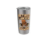 Retired Lawyer Full Time Grandma Retirement Stainless Steel Insulated Tumbler