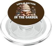 Retired Life Is Better In The Garden Gnome For Book Lover PopSockets PopGrip for MagSafe