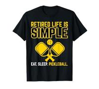 Retired Life is Simple - Pickleball Player Paddleball Lover T-Shirt