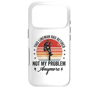 Retired Lineman Dad Men Retiring Cable Lineworker Retirement Case for iPhone 17 Pro