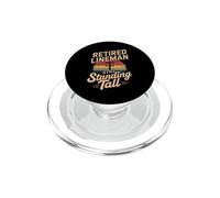Retired Lineman Still Standing Tall Power Line PopSockets PopGrip for MagSafe