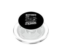 Retired Living The Dream Beach Vacation Retirement PopSockets PopGrip for MagSafe