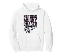 Retired Musky Fisherman Freshwater Trophy Angler Identity Pullover Hoodie