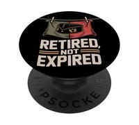Retired Not Expired Veterans Day PopSockets Adhesive PopGrip