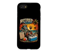 Retired Not My Problem Anymore Funny Beach Retirement Design Case for iPhone SE (2020) / 7/8