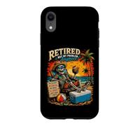 Retired Not My Problem Anymore Funny Beach Retirement Design Case for iPhone XR