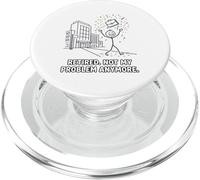 Retired Not My Problem Anymore Funny Office PopSockets PopGrip for MagSafe